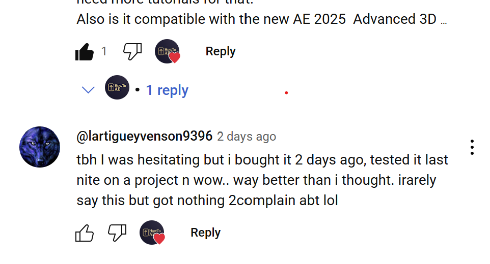 Customer testimonial
