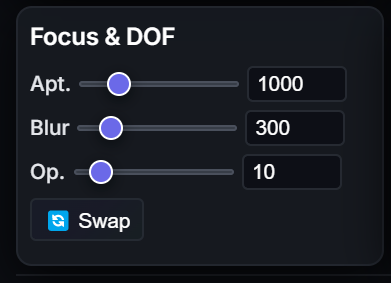 Focus and Depth of Field Controls